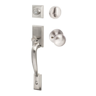 SURE-LOC HARDWARE Madison Handleset with Single Cylinder Deadbolt and Door Knob/Lever and Rosette