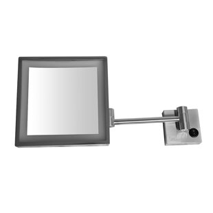WHITEHAUS COLLECTION Metal Square LED Wall Mirror