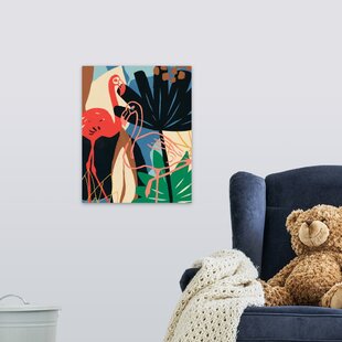 CANVAS ON DEMAND Shatley Funky Flamingo I Art