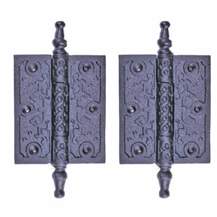 THE RENOVATORS SUPPLY INC. 5.75" H x 3" W Surface Mount Pair Door Hinges (Set of 2)