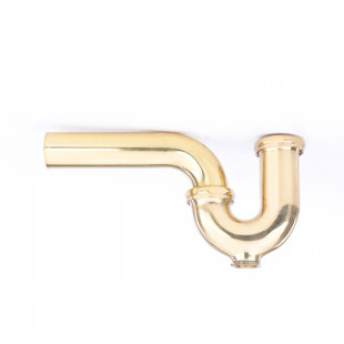 THE RENOVATORS SUPPLY INC. P Trap Bright Cast Brass with Clean Out
