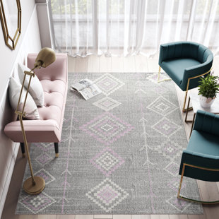 COSMOLIVING BY COSMOPOLITAN Bodrum Tribal Native Blush Area Rug