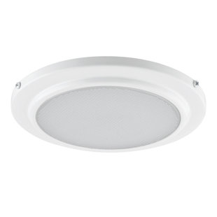 GLOBE ELECTRIC COMPANY 5.25'' White Shower Recessed Trim