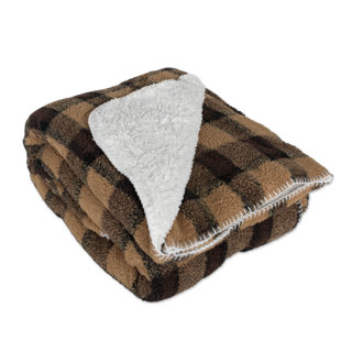 J AND M HOME FASHIONS Woven Throw Blanket