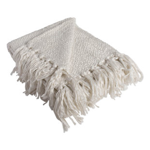 J AND M HOME FASHIONS Woven Throw Blanket