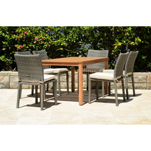 KITSCO Ciaran 7 Piece Dining Set with Cushions