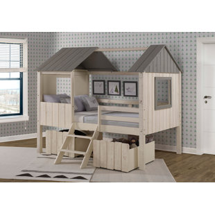 Schock Full Solid Wood Platform Loft Bed by Zoomie Kids