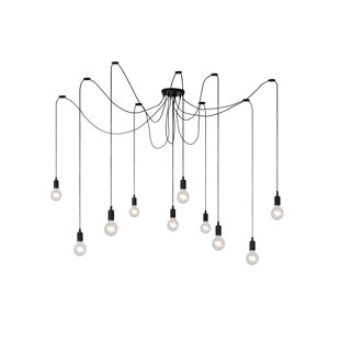 LUCIDE Fix Multiple 10 - Light Black Cluster Pendant