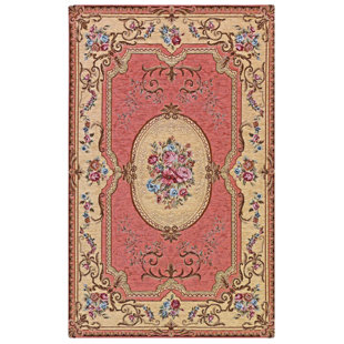 ASTORIA GRAND Fain Oriental Hand Woven Flatweave Pink Area Rug