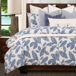 ERNEST HEMINGWAY Blue Lagoon Tropical Cotton Floral Duvet Cover & Insert Set