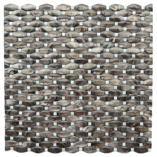 NOVOTILESTUDIO Mother Of Pearl 0.5" x 1" Seashell Mosaic Wall Tile