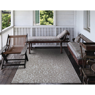 OPHELIA & CO. Ikat Mushroom-Ivory Area Rug