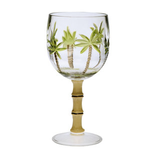 BAY ISLE HOME™ Lamothe 16oz. Plastic / Acrylic Wine Glass Set (Set of 4)