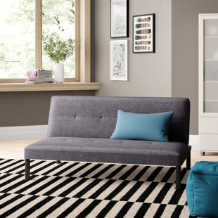 EBERN DESIGNS Iselys Twin 64'' Upholstered Tight Back Convertible Sofa