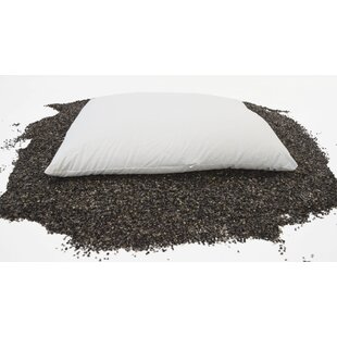 BEAN PRODUCTS Cotton Pillow Fill with Buckwheat Hulls for Neck Support Breathable Pillow with Zip