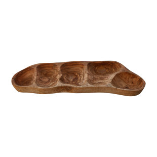 Alpen Home Bester Wood Divided Serving Dish