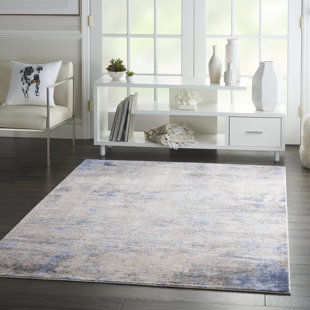 WILLISTON FORGE Wilbraham Power Loomed Blue/Ivory/Grey Rug