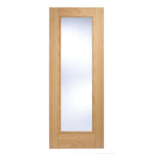 LPD DOORS Vancouver 1L Glazed Prefinished Oak Internal Fire Door