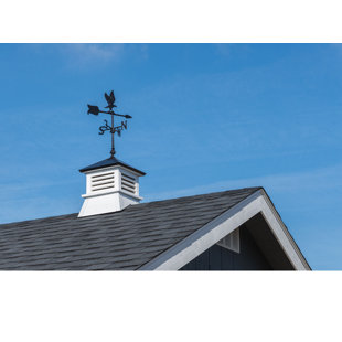EZ-FIT SHEDS Cupola With Eagle Weather Vane Wood Animals Cupola & Weathervane Set