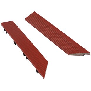 NEWTECHWOOD 12" x 2" Composite Interlocking Inward Corner Deck Trim