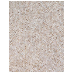 EXQUISITE RUGS Cowhide Chevron Rug