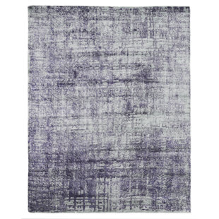 EXQUISITE RUGS Antolini Hand Loomed Viscose Abstract Rug