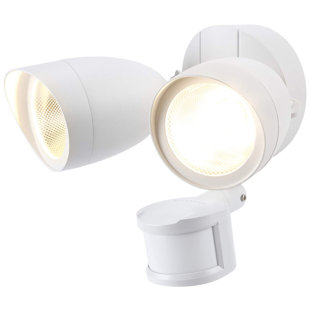 LEDVANS 2 Head LED Dusk to Dawn Flood Light, 20W Security Light with Motion Sensor, 4 Modes Lighting