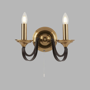 LARK MANOR Limeuil Mild Steel Candle Wall Light