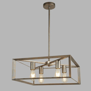 ALPEN HOME Quadratische Pendelleuchte 4-flammig Alondra