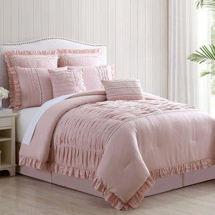 AMRAPUR OVERSEAS INC. Modern Threads Antonella 8-Piece Pleated Comforter Set