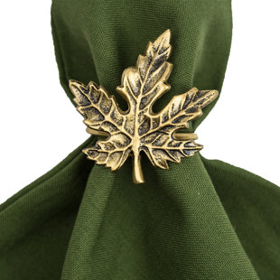 GRACIE OAKS Napkin Ring Brass Napkin Ring (Set of 6)