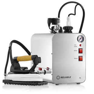 RELIABLE CORPORATION Reliable 6000IS Professional Ironing Station with Extra-Long Hose Stainless Steel 1.25 Gallon 1800W