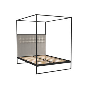 CANORA GREY Euclid Upholstered Canopy Bed