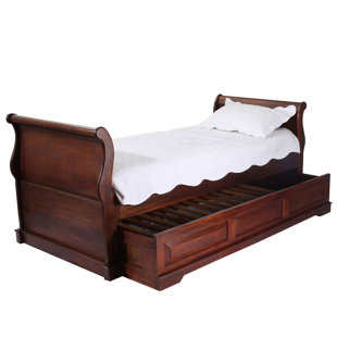 ROSALIND WHEELER Lloyd Solid Wood UK Single - DE 90 X 190 Cm Daybed with Trundle