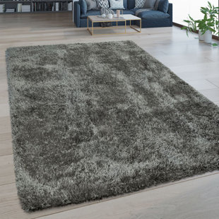 HASHTAG HOME Bridewell Shag Grey Rug
