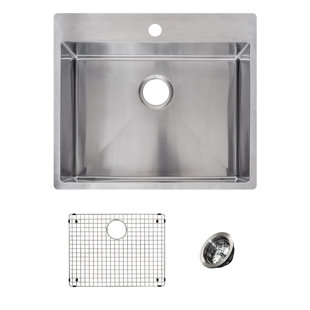 FRANKE Vector Stainless Steel 26" L x 23" W Dual Mount Kitchen Sink