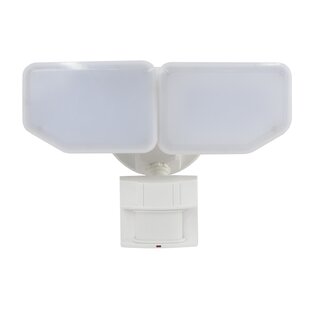 EDVIVI Awsens 2 - Head LED Hardwired Dusk to Dawn Outdoor Security Flood Light with Motion Sensor and Timer