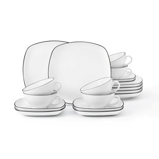 SELTMANN WEIDEN Lido Black Line 18 Piece Tea Set