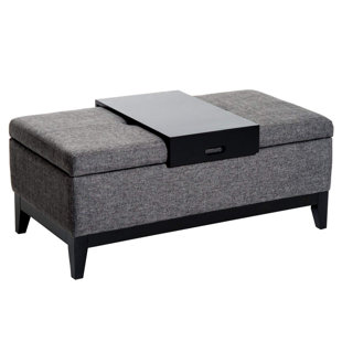 EBERN DESIGNS Nico Upholstered Ottoman