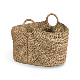 Ibolili Water Hyacinth Wicker Basket