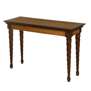PADMAS PLANTATION Trinidad Console Table in Natural Antique