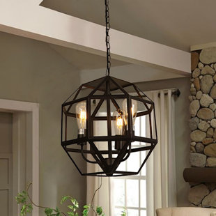 HOME ACCESSORIES INC Ukani 3 - Light Geometric Chandelier