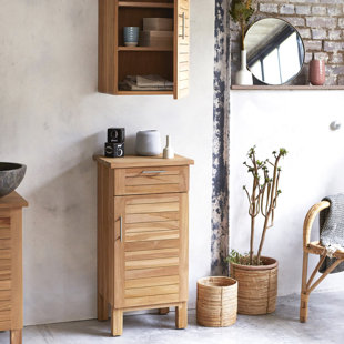 TIKAMOON Soho Solid Wood Freestanding Bathroom Cabinet