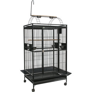TUCKER MURPHY PET™ Chylie 75'' Iron Play Top Floor Bird Cage with Wheels