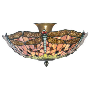 ROSALIND WHEELER Petersham Glass Flush Mount