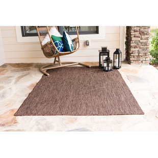 MILLWOOD PINES Abderus Light Brown Indoor Area Rug