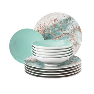 SELTMANN WEIDEN Diversity 12 Piece Dinnerware Set, Service for 6