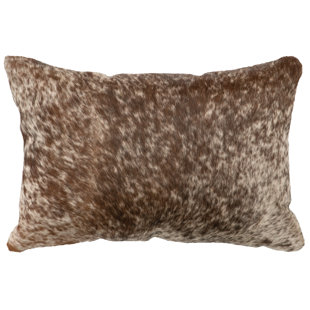 FOUNDRY SELECT Hutchinsen Animal Print Leather/Suede Throw Pillow