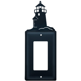 VILLAGE WROUGHT IRON Lighthouse Single GFI 1-Gang Rocker Wall Plate