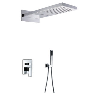 SUMERAIN INTERNATIONAL GROUP Contemporary/Modern Volume Complete Shower System with Rough-in Valve